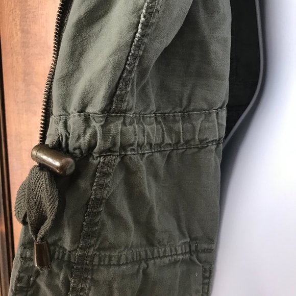 Ashley by 26 International Outerwear Olive Green Army Style Jacket w/Hood Medium - Picture 14 of 15